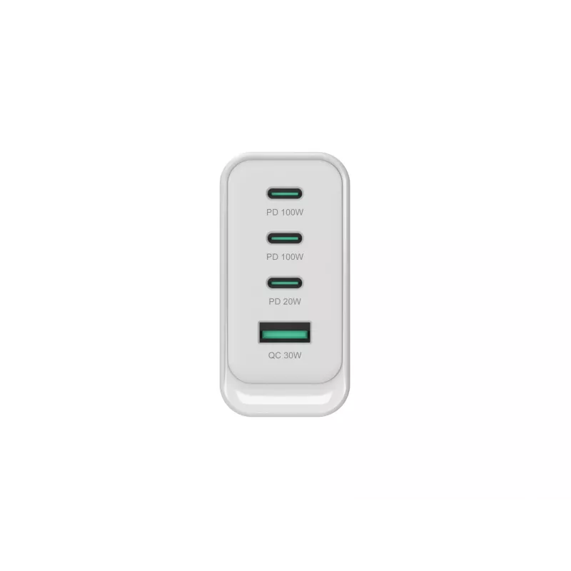 Conceptronic ALTHEA22W100 cargador GaN USB PD de 4 puertos 100W, USB-C x 3, USB-A x 1, QC 3.0, PPS, PD 3.0