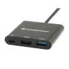Conceptronic DONN01B dock para portátil/replicador de puertos USB 3.2 Gen 1 (3.1 Gen 1) Type-C negro
