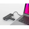 Conceptronic DONN14G dock para portátil/replicador de puertos con cable USB 3.2 Gen 1 (3.1 Gen 1) Type-C gris