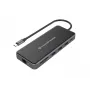 Conceptronic DONN15G dock para portátil/replicador de puertos con cable USB 3.2 Gen 1 (3.1 Gen 1) Type-C gris
