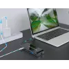 Conceptronic DONN15G dock para portátil/replicador de puertos con cable USB 3.2 Gen 1 (3.1 Gen 1) Type-C gris