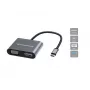 Conceptronic DONN16G cable USB 3.2 Gen 1 Type-C gris 100W 4K Ultra HD