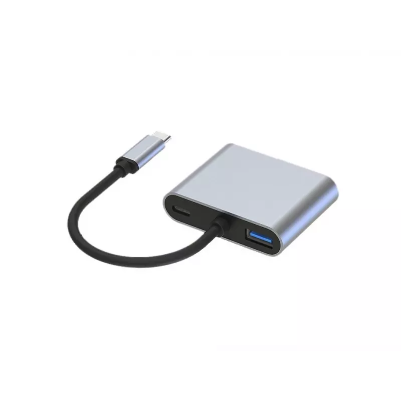 Conceptronic DONN16G cable USB 3.2 Gen 1 Type-C gris 100W 4K Ultra HD