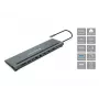Conceptronic DONN17G dock para portátil/replicador de puertos con cable USB 3.2 Gen 1 (3.1 Gen 1) Type-C gris