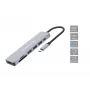 Conceptronic DONN19G estación de acoplamiento 7 en 1 USB 3.2 Gen 1, HDMI, USB-A 3.0 x 3, SD, TF/MicroSD, 100W USB PD