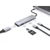 Conceptronic DONN19G estación de acoplamiento 7 en 1 USB 3.2 Gen 1, HDMI, USB-A 3.0 x 3, SD, TF/MicroSD, 100W USB PD