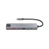 Conceptronic DONN29G estación de acoplamiento 6 en 1 USB 3.2 Gen 2, 4K60Hz HDMI, USB-A 10Gbps x 2, USB-C 10Gbps, GbE LAN, 140W USB PD 3.1