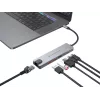 Conceptronic DONN29G estación de acoplamiento 6 en 1 USB 3.2 Gen 2, 4K60Hz HDMI, USB-A 10Gbps x 2, USB-C 10Gbps, GbE LAN, 140W USB PD 3.1