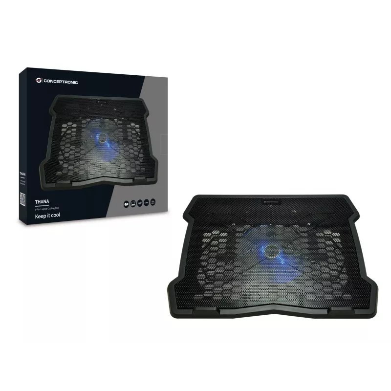 Conceptronic THANA05B base refrigeradora para portátil 39,6 cm (15,6