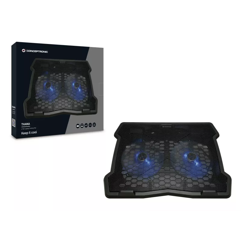 Conceptronic THANA06B base refrigeradora para portátil 39,6 cm (15,6
