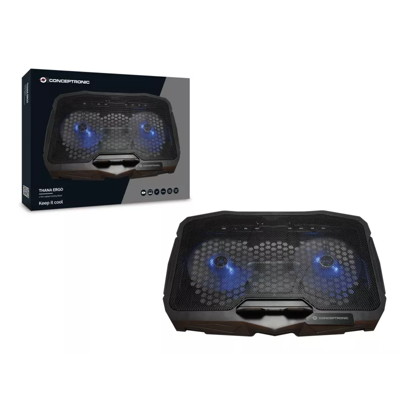 Conceptronic THANA07B base refrigeradora para portátil 43,2 cm (17