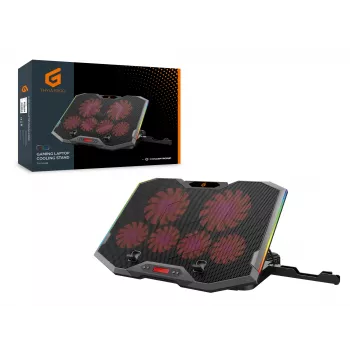 Conceptronic THYIA ERGO soporte refrigerador gaming para portátil con 6 ventiladores, 43,2 cm (17