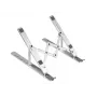 Conceptronic THANA04S ERGO soporte refrigerador plegable para portátil de aluminio