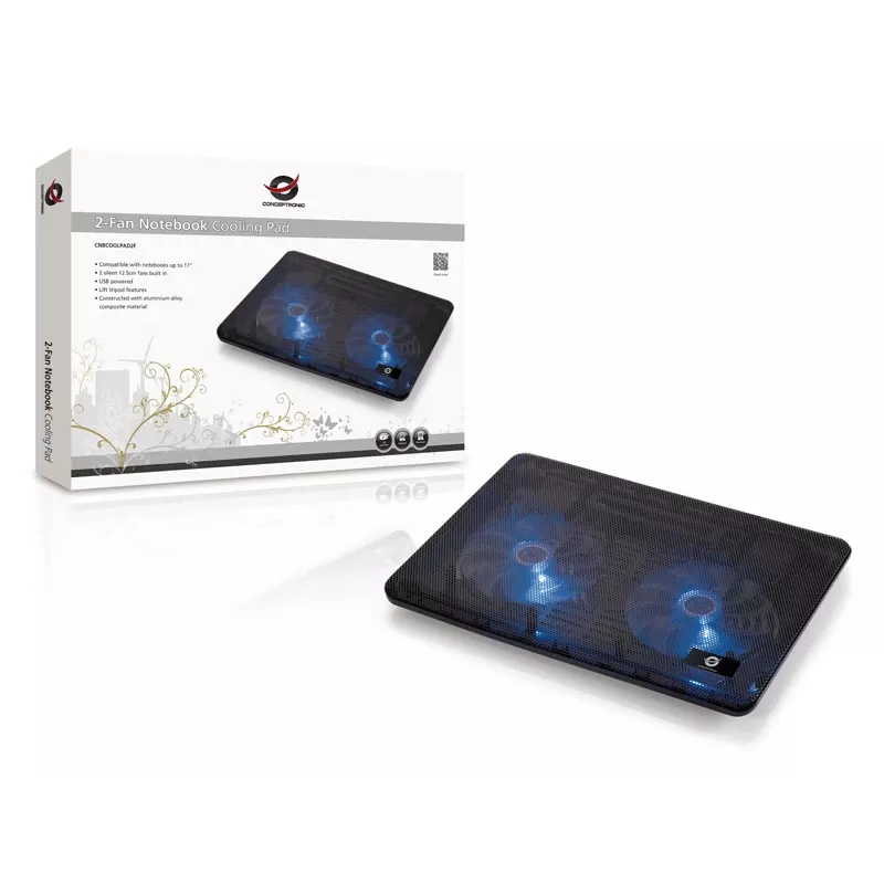Conceptronic THANA base refrigeradora para portátil, apta para hasta 15,6