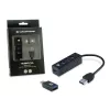 Hub USB Conceptronic HUBBIES hub USB 3.0 de 4 puertos con adaptador USB-C OTG