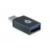 Hub USB Conceptronic HUBBIES hub USB 3.0 de 4 puertos con adaptador USB-C OTG