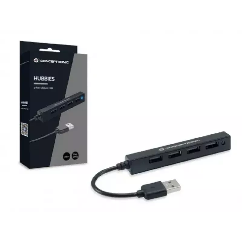 Hub USB Conceptronic HUBBIES hub USB 2.0 de 4 puertos