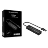 Conceptronic hub de aluminio USB 3.0 de 4 puertos con adaptador USB-C a USB-A