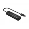 Conceptronic hub de aluminio USB 3.0 de 4 puertos con adaptador USB-C a USB-A