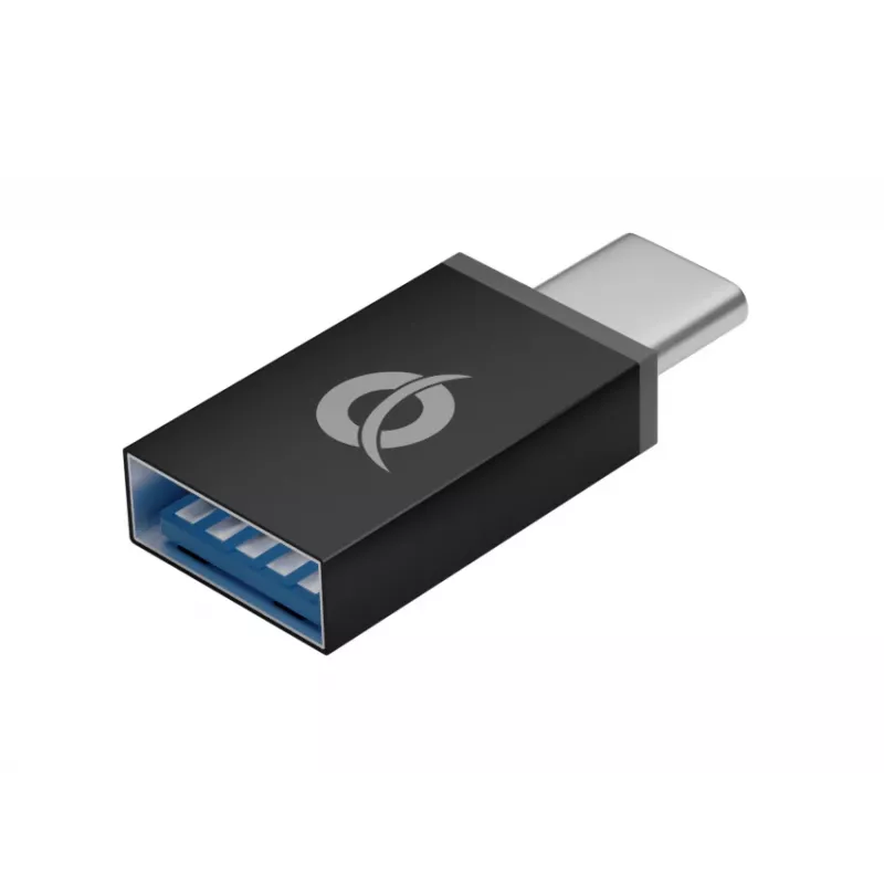 Conceptronic hub de aluminio USB 3.0 de 4 puertos con adaptador USB-C a USB-A