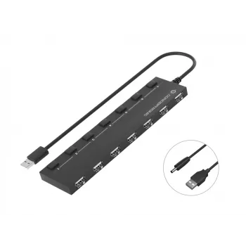 Conceptronic HUBBIES hub USB 2.0 de 7 puertos