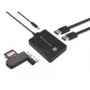 Conceptronic HUBBIES hub USB 3.0/2.0 de 4 puertos, cable de 90 cm, USB 3.2 Gen 1 (3.1 Gen 1) Type-A, negro, USB 2.0, USB 3.2 Gen 1 (3.1 Gen 1) Type-A, China, 87 mm, 55 mm