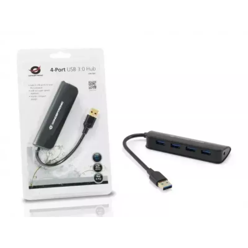 Hub USB Conceptronic 4 puertos C4PUSB3