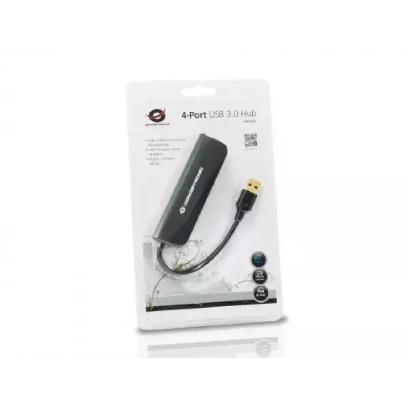 Hub USB Conceptronic 4 puertos C4PUSB3