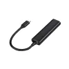 Conceptronic HUBBIES hub USB 3.0 de 4 puertos, 2 conectores USB-C y 2 USB-A, carcasa de aluminio, conector macho USB-C