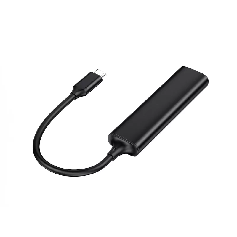 Conceptronic HUBBIES hub USB 3.0 de 4 puertos, 2 conectores USB-C y 2 USB-A, carcasa de aluminio, conector macho USB-C