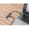 Conceptronic HUBBIES hub USB 3.0 de 4 puertos, 2 conectores USB-C y 2 USB-A, carcasa de aluminio, conector macho USB-C