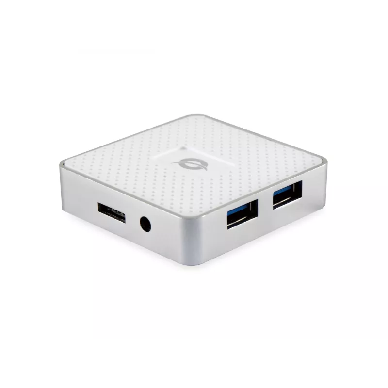 Conceptronic HUBBIES03W hub de interfaces USB 3.2 Gen 1 (3.1 Gen 1) Micro-B 5000 Mbit/s blanco