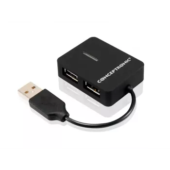 Conceptronic Travel hub USB de 4 puertos