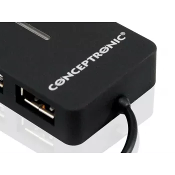 Conceptronic Travel hub USB de 4 puertos