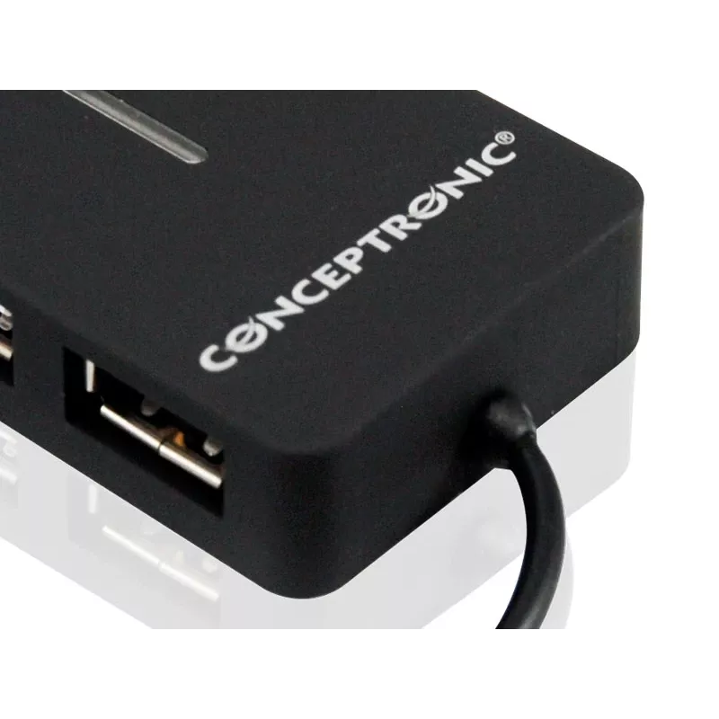 Conceptronic Travel hub USB de 4 puertos