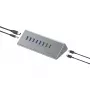 Conceptronic HUBBIES18G combinación de hub y cargador USB 3.0 10 en 1 60W, cable 2 en 1 USB-C-USB-A, USB 3.2 Gen 1