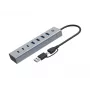 Conceptronic HUBBIES20G hub USB 3.0 de 7 puertos, 5 Gbit/s, USB-C x 3, USB-A x 4
