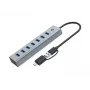 Conceptronic HUBBIES21G hub USB 3.0 de 7 puertos, 5 Gbit/s, USB-A x 7