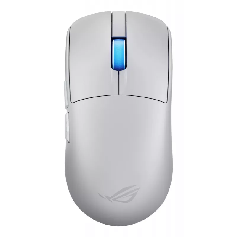 Ratón gaming ASUS ROG Harpe II Ace, para diestros, óptico 42.000 DPI, RF Wireless + Bluetooth + USB Type-A, 5 botones, blanco