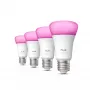 Bombilla inteligente Philips A60 E27, Bluetooth/Zigbee, 6 W, 810 lm, blanca, pack de 4