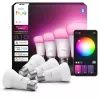 Bombilla inteligente Philips A60 E27, Bluetooth/Zigbee, 6 W, 810 lm, blanca, pack de 4