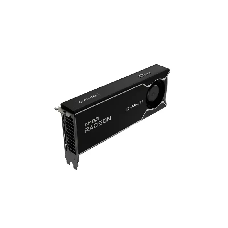Tarjeta gráfica Sapphire Radeon AI PRO R9700 — 32 GB GDDR6, 256-bit, PCIe 5.0, refrigeración activa (1 ventilador)