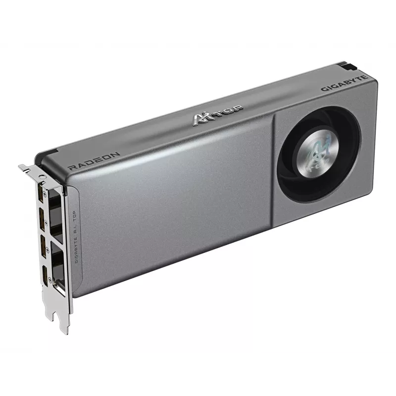 GIGABYTE Radeon AI PRO R9700 AI TOP 32G Tarjeta gráfica – 32 GB GDDR6, 256 Bit, PCI-E 5.0, 2920 MHz frecuencia de núcleo, 3 x DP, 1 x HDMI, GV-R9700AI TOP-32GD