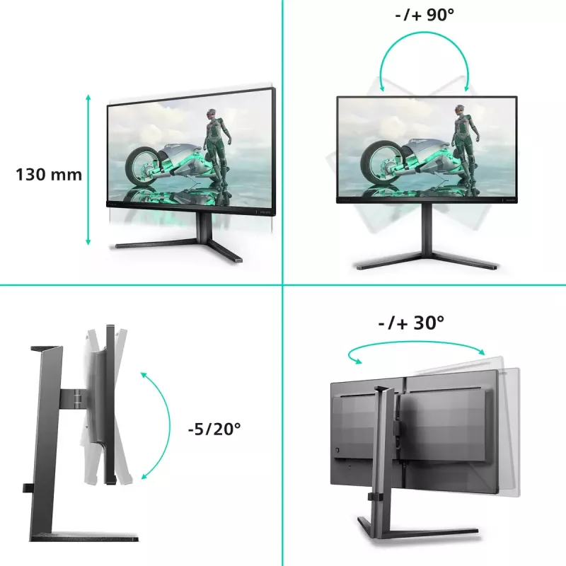 Philips Evnia 3000 25M2N3200U/00 Monitor de ordenador 62,2 cm (24,5 inch) 1920 x 1080 píxeles Full HD LCD gris