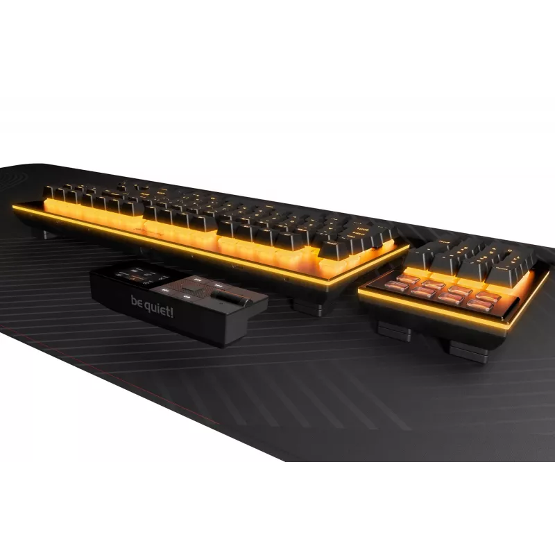 Teclado be quiet! Dark Mount Silent Linear DE ISO Gaming USB QWERTZ Alemán Negro