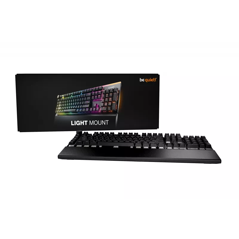 Teclado be quiet! Light Mount Silent Linear DE ISO Gaming USB QWERTZ Alemán Negro