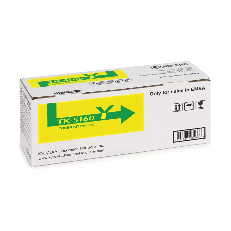 Kyocera TK-5160Y Tóner, amarillo, 12000 páginas (1T02NTANL0)