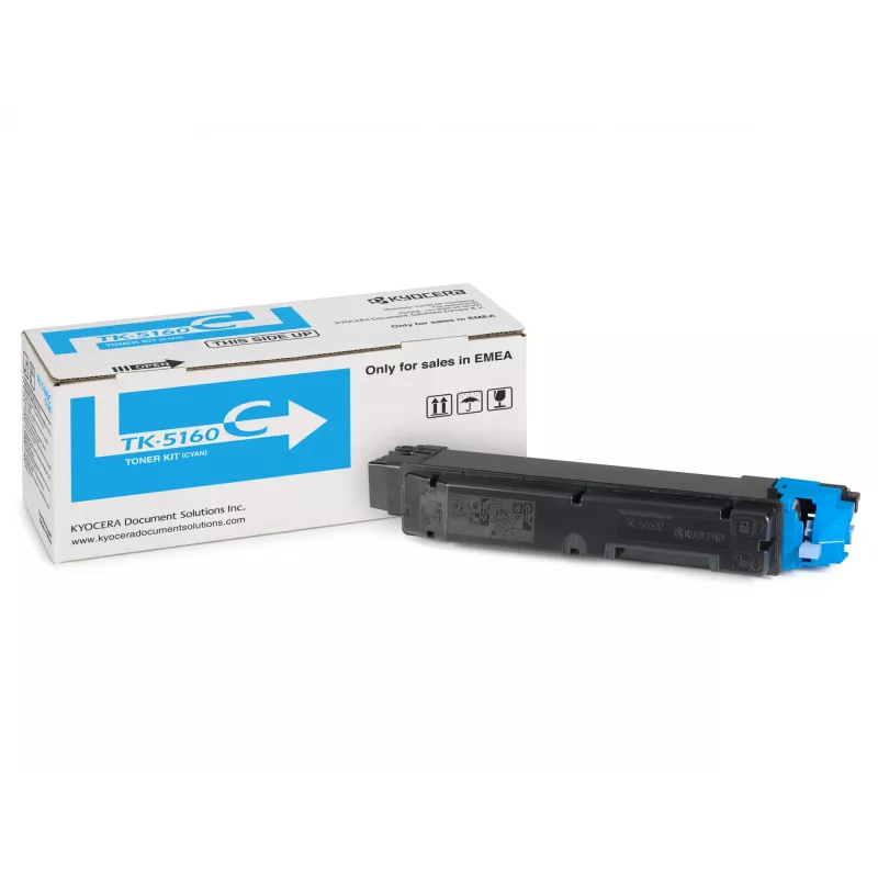 Cartucho de tóner KYOCERA TK-5160C 1 ud. Original Cian