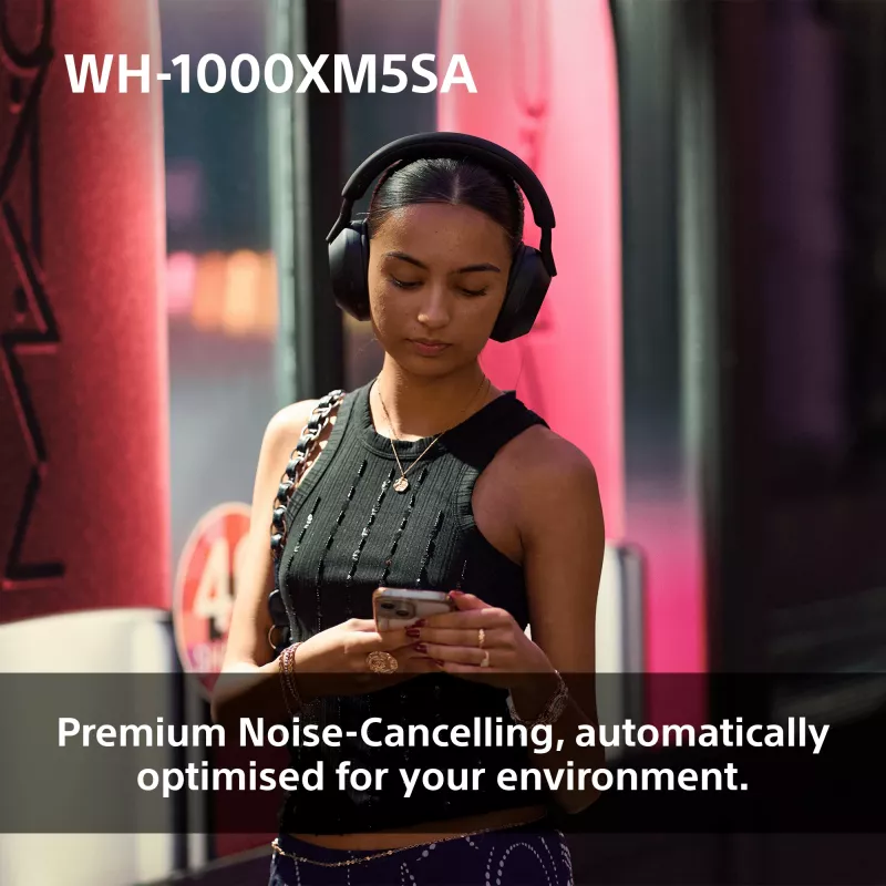 Sony WH-1000XM5SA Auricular Con cable e inalámbrico Diadema Música USB Type-C Bluetooth Negro