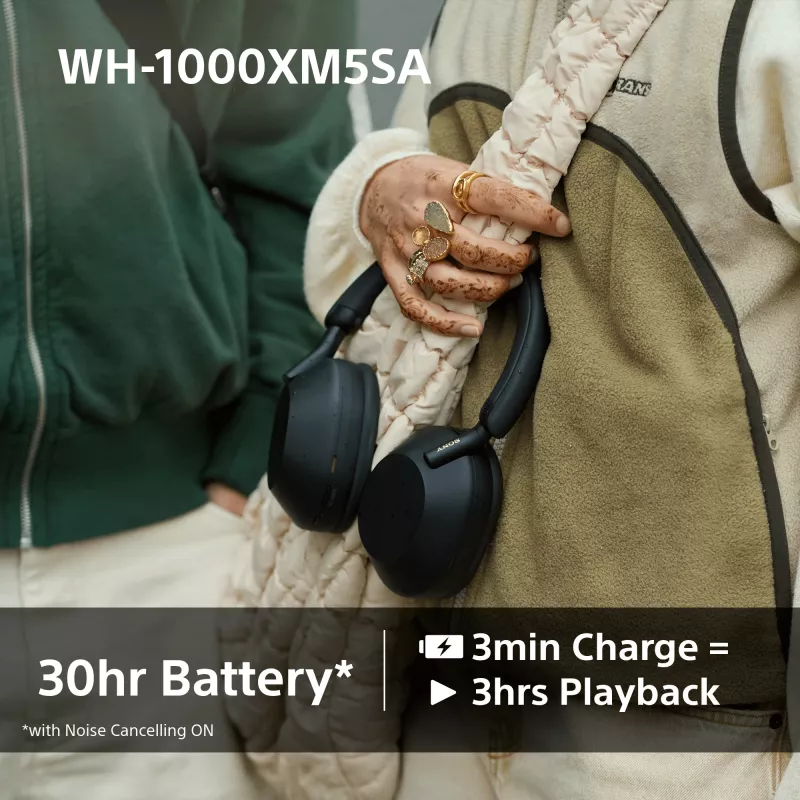 Sony WH-1000XM5SA Auricular Con cable e inalámbrico Diadema Música USB Type-C Bluetooth Negro